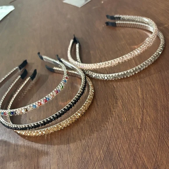 Elegant Multicolor Crystal headband Set - Picture 3 of 3